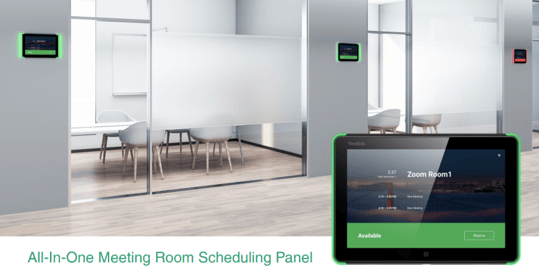 Yealink RoomPanel, distributed by TeleDynamics