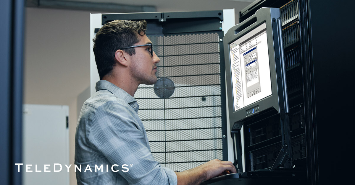 Network engineer defining DHCP options in a server room - TeleDynamics blog