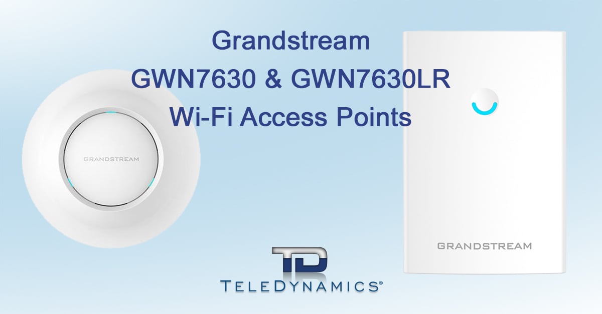 Grandstream GWN7630 & GWN7630LR Wi-Fi access points