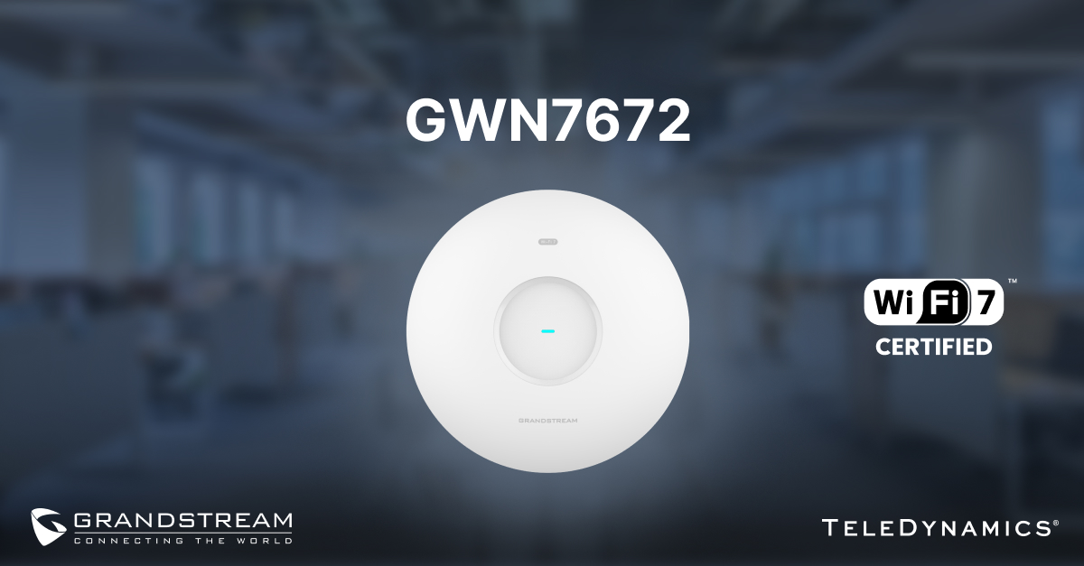 Grandstream GWN7672 Wi-Fi 7 Wireless Access Point - Distributed by TeleDynamics