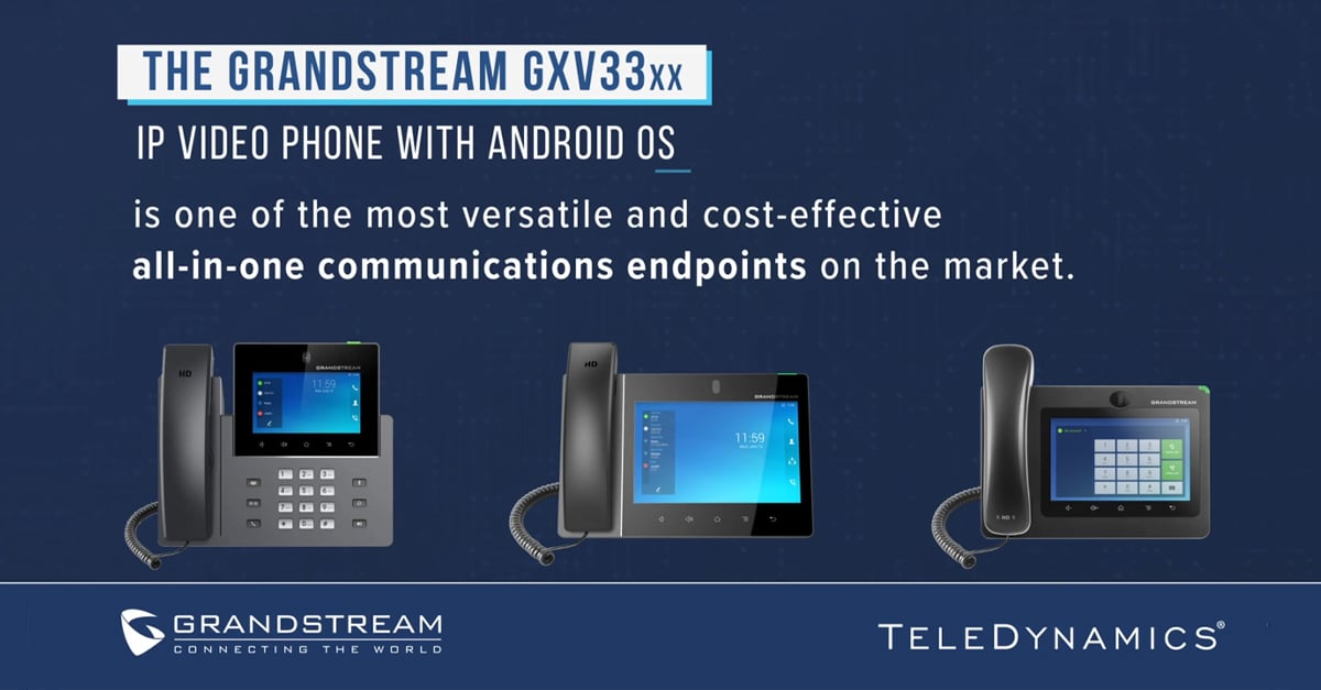 Grandstream GXV3350, GXV3380 and GXV3370 IP video phones