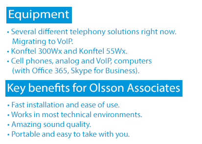 Konftel list of customer benefits