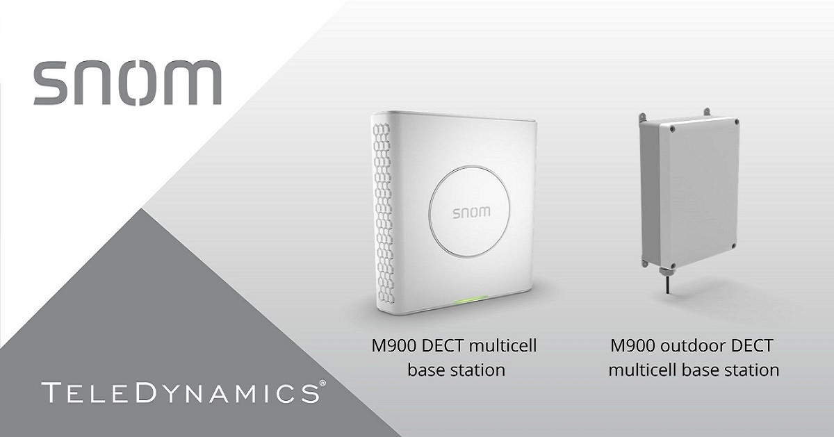 Snom M900 DECT multicell base station - distributed by TeleDynamics