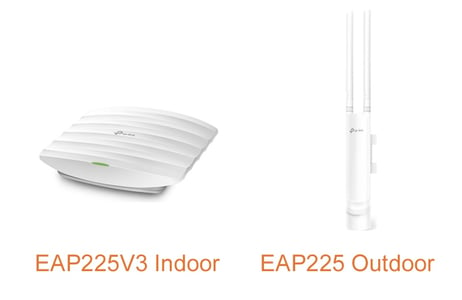 TP-Link EAP225V3 indoor and EAP225 outdoor Wi-Fi APs