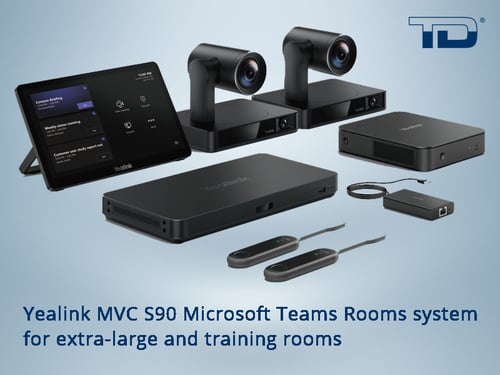 Yealink MVC S90 Microsoft Teams Room System for extra-large and training rooms - distributed by TeleDynamics