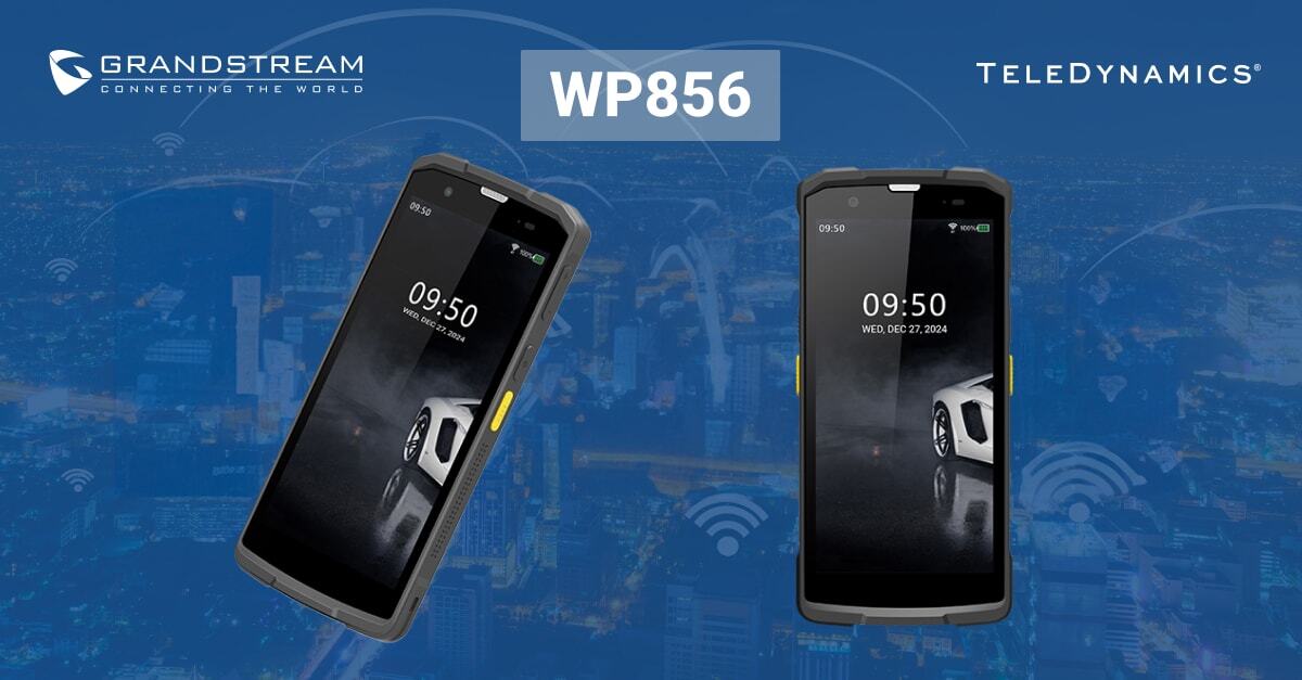 Grandstream WP856 Wi-Fi phone, distributed by TeleDynamics