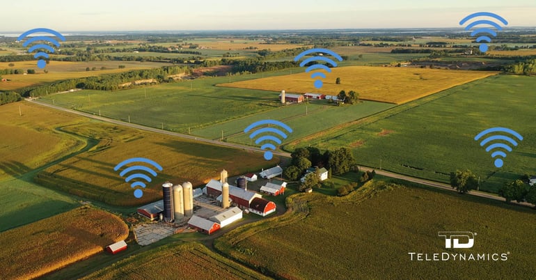 WiMax signals across a rural landscape, on TeleDynamics' blog