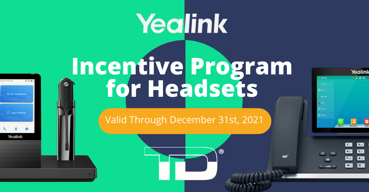 Yealink headset incentive program - TeleDynamics authorized distributor