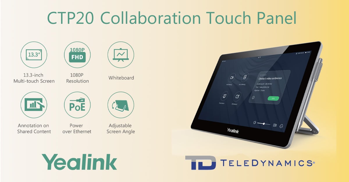 Yealink CTP20 Collaboration Touch Panel