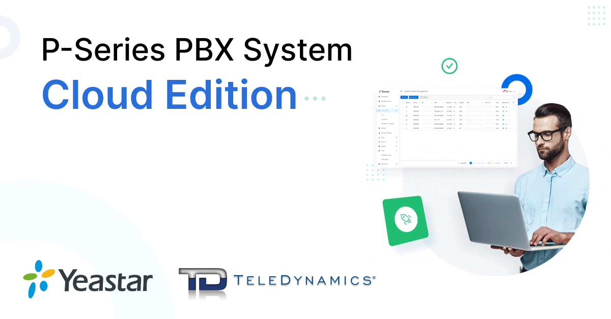 Yeastar P-Series PBX System Cloud Edition - Distributed by TeleDynamics