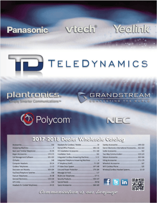 TeleDynamics 2017-2018 catalog with UC and IP products