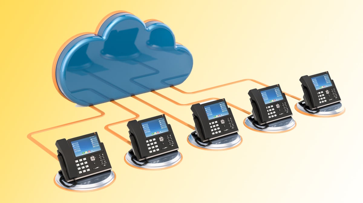 cloud telephony concept