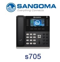 Sangoma corded IP phone with integrated Bluetooth: s705