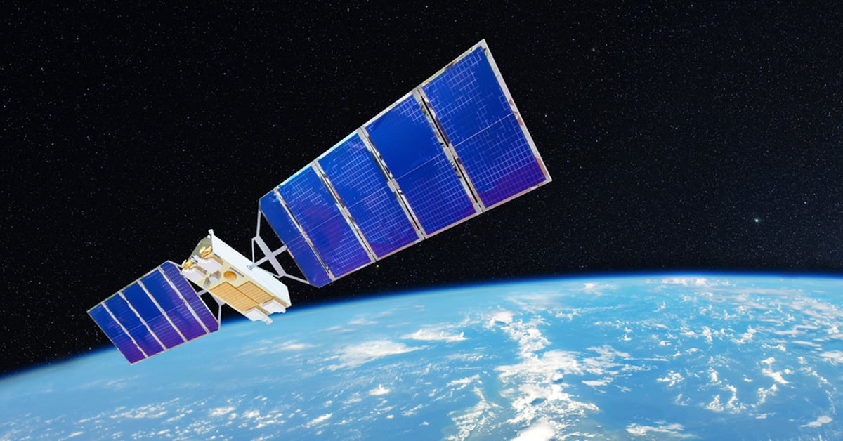 satellite in orbit around Earth