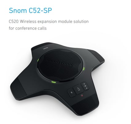 Snom C52-SP wireless expansion module for the Snom C520 conference phone