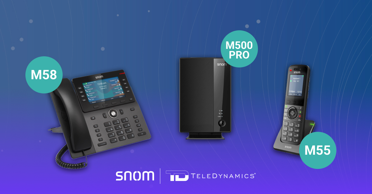 Snom M500 Pro DECT wireless system - distributed by TeleDynamics