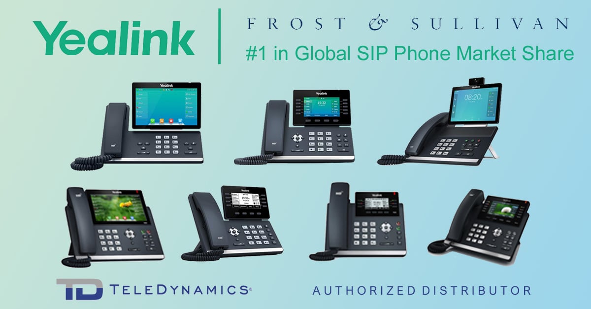 Yealink is #1 in Global SIP phone market share