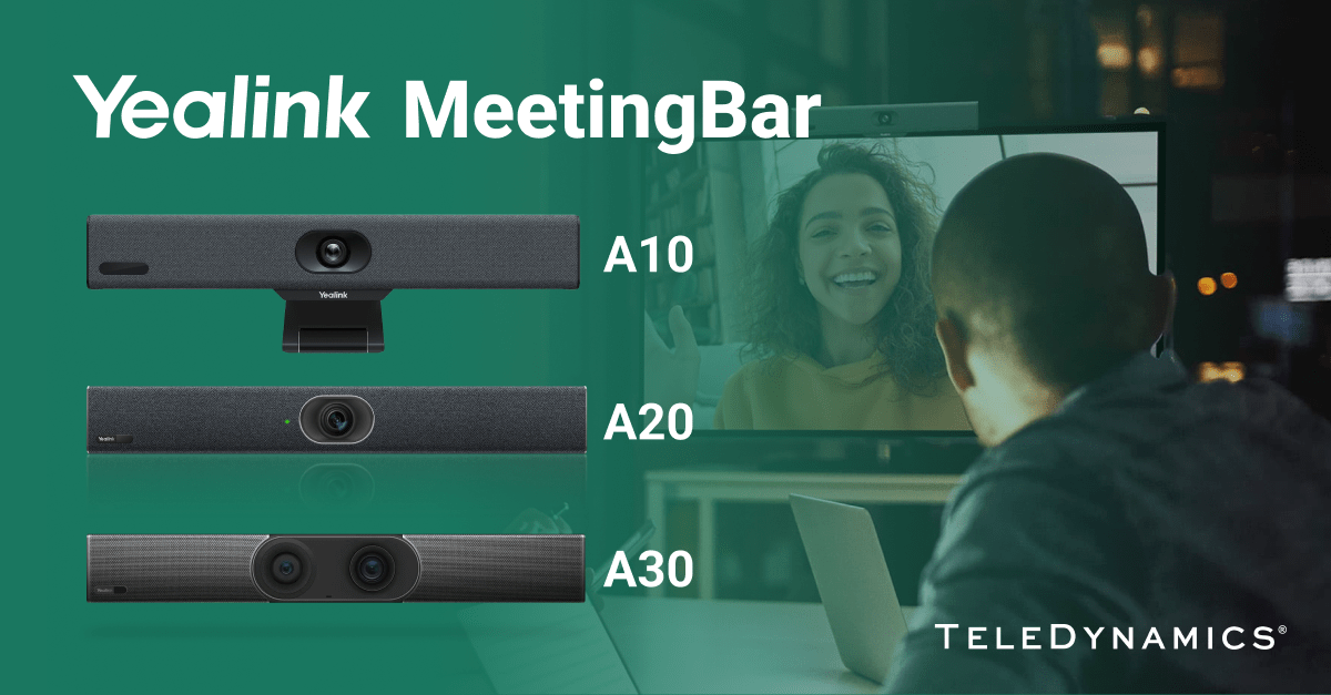 Image showing Yealink A10, A20, A30 MeetingBars - TeleDynamics blog 