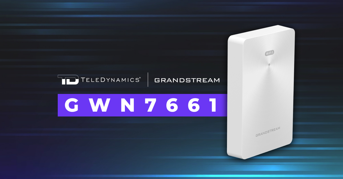 Grandstream GWN7661 Wi-Fi access point - distributed by TeleDynamics