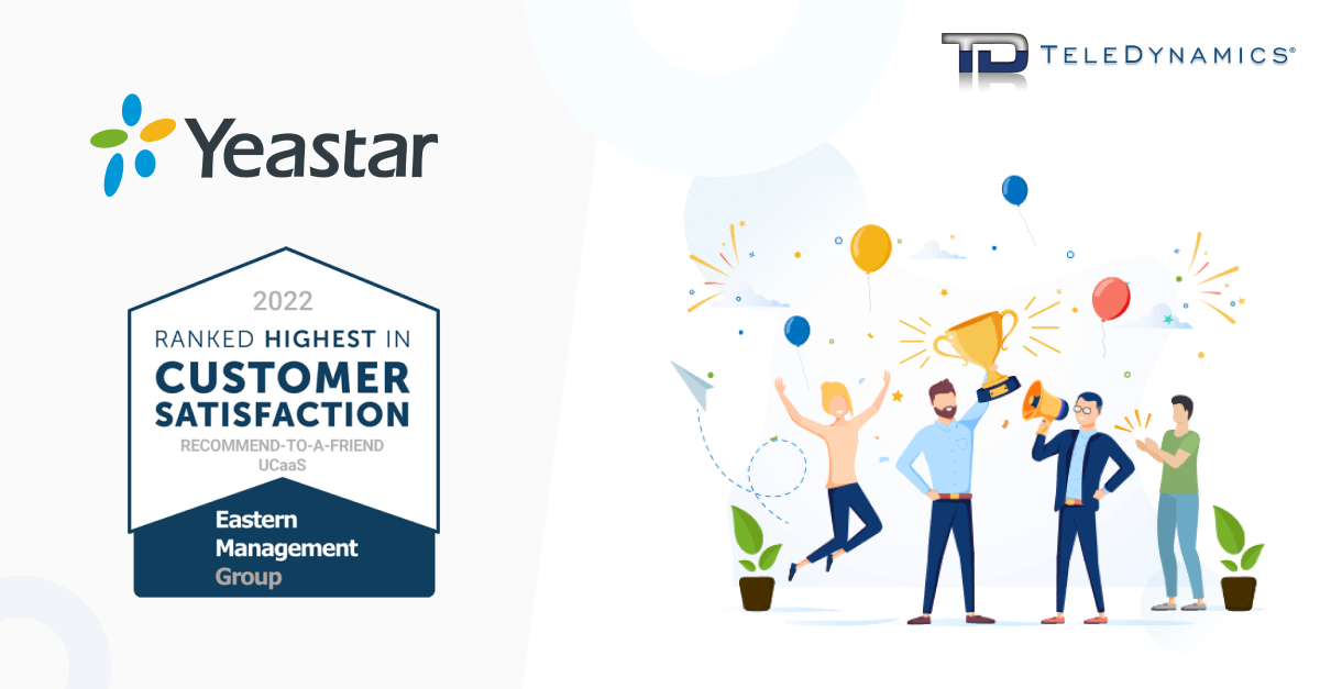 Yeastar ranked highest in customer satisfaction - TeleDynamics blog